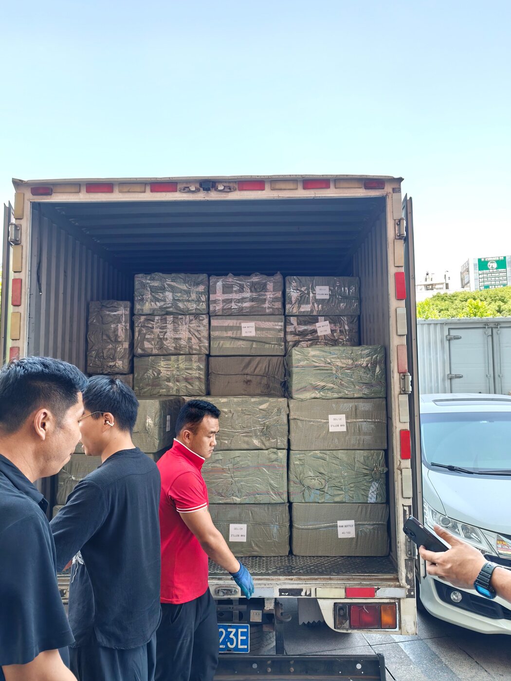78 cartons of children's toys prepared for a buyer in Nigeria